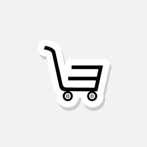 Shopping Cart Sticker Icon